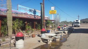 Local Mercantile, gas station, restaurant and Mexican Insurance dealer.