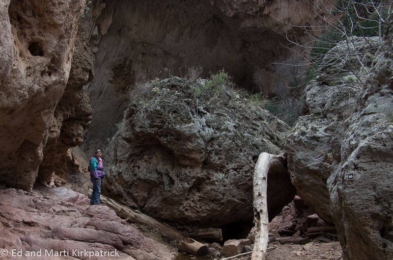 Marti in Arch Natural Bridge