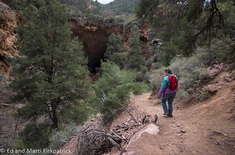 Marti on Trail Natural Bridge