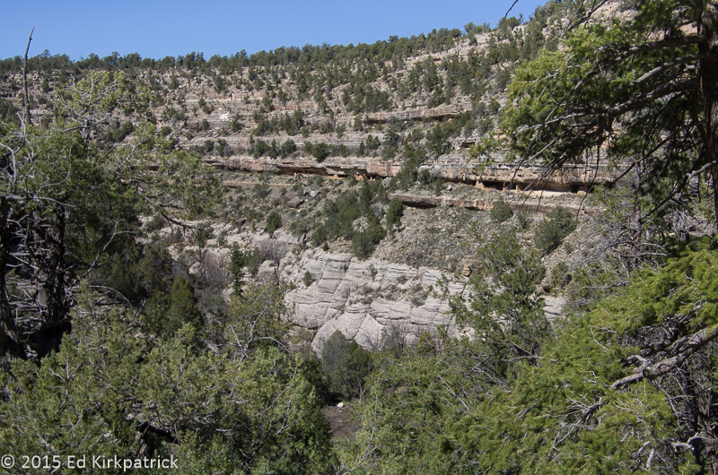 Looking closely, midway down, you can see the line of chambers that were homes.
