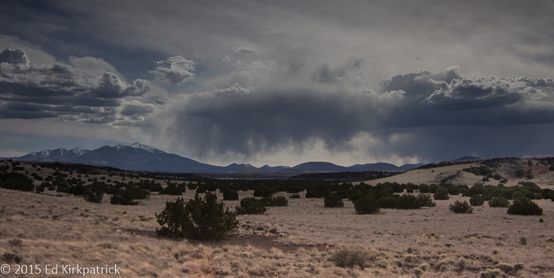Virga falling over the San Francisco Peaks...