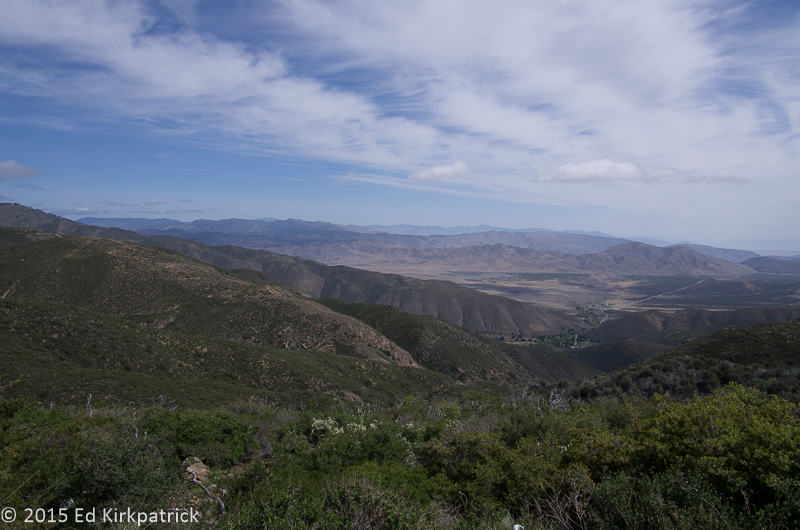 Outside and above Julian, California.