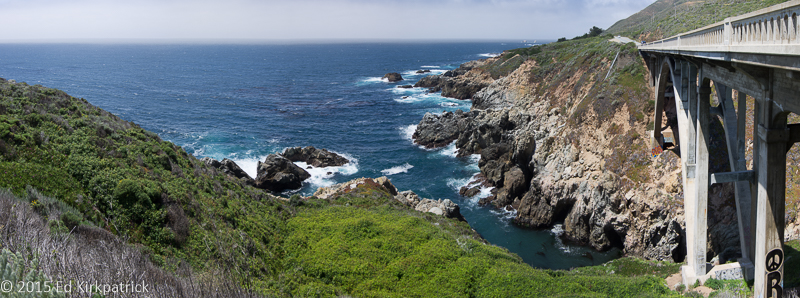 Looking back north up the coast.