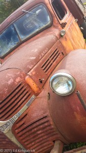 An old truck at the cranberry farm.